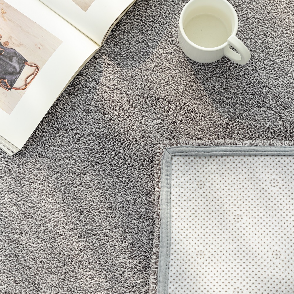 먼지없는 워셔블 장모 온감 러그 대형 거실 침실 원룸 노바 다크그레이, 200x300