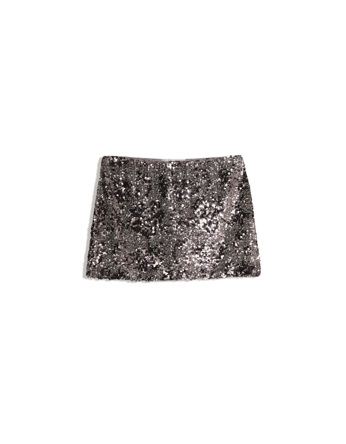 버쉬카 글리터 시퀸 미니 스커트 6091/662 DARK GREY - 상세 이미지 2