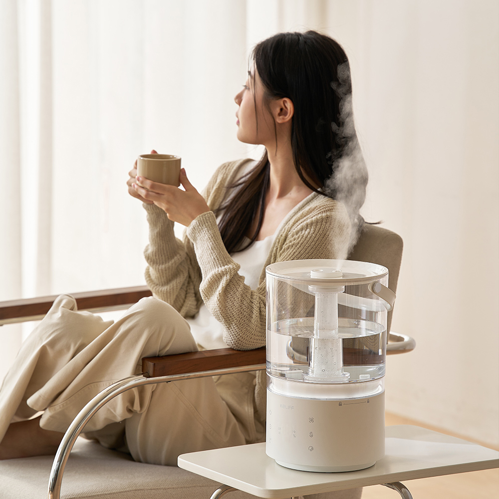 케리프 이지핸들 PRO 가열복합식 UV살균 자동건조 5L 잠금 가습기 KLH-5000UV