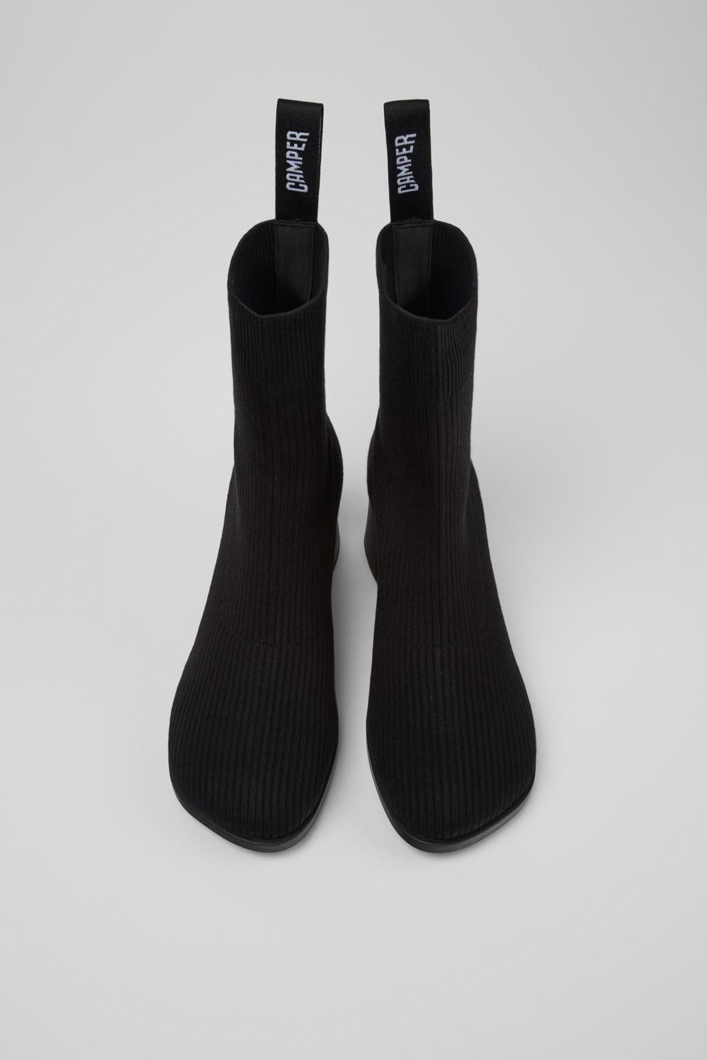 캠퍼 프리미엄 텐셀 블랙 소프트 쿠셔닝 미들 부츠 Kora K400800-001 BLACK - 상세 이미지 5