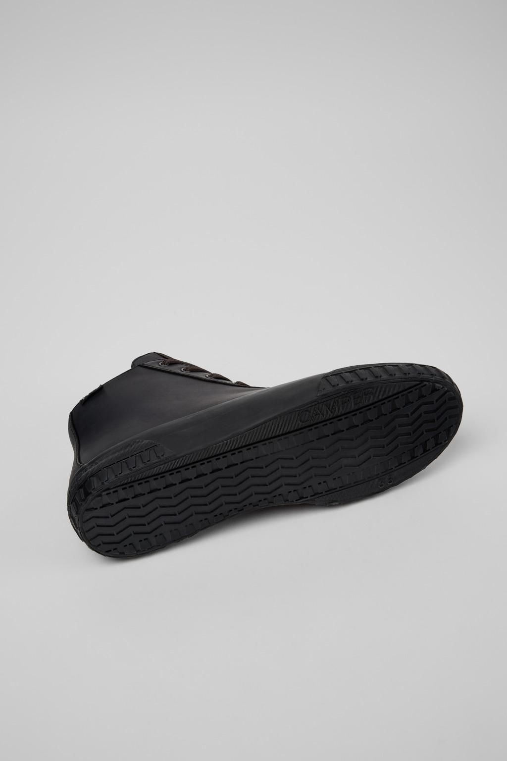 캠퍼 프리미엄 카프스킨 하이탑 스니커즈 Camaleon K400614-011 BLACK - 상세 이미지 5
