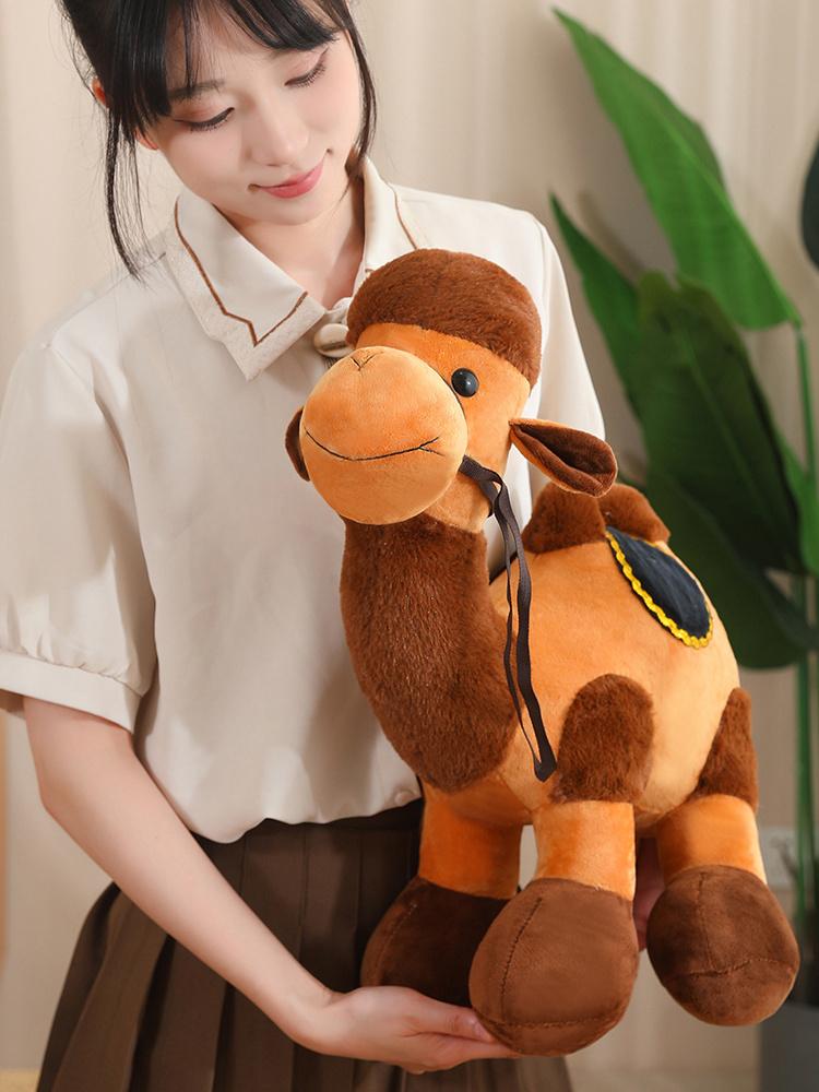 낙타 인형 귀여운 인테리어 이집트 장식 애착 동물 브라운 30cm - 상품 이미지