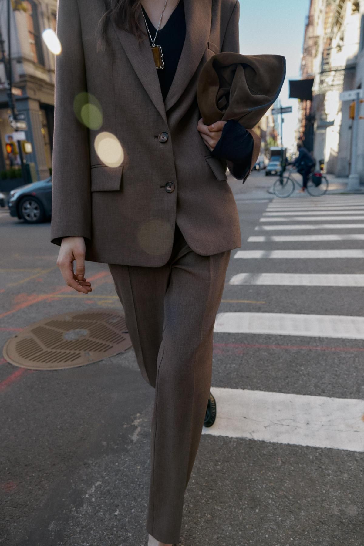 자라 클래식 테일러드 백벤트 브라운 블레이저 8922/542 BROWN - 상세 이미지 5