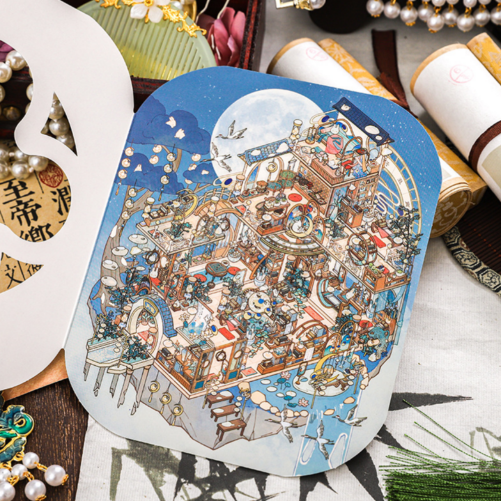 3D스티커 대형 방꾸미기 궁궐 노랑 이미지 3