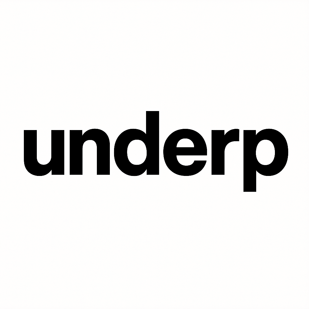 언더프 underp 스토어 로고