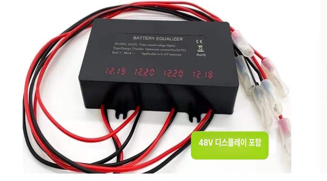 배터리 이퀄라이저 인산철 밸런서 균등 HA02 단자 전압조정 디스플레이 포함 24V - 상세 이미지 5