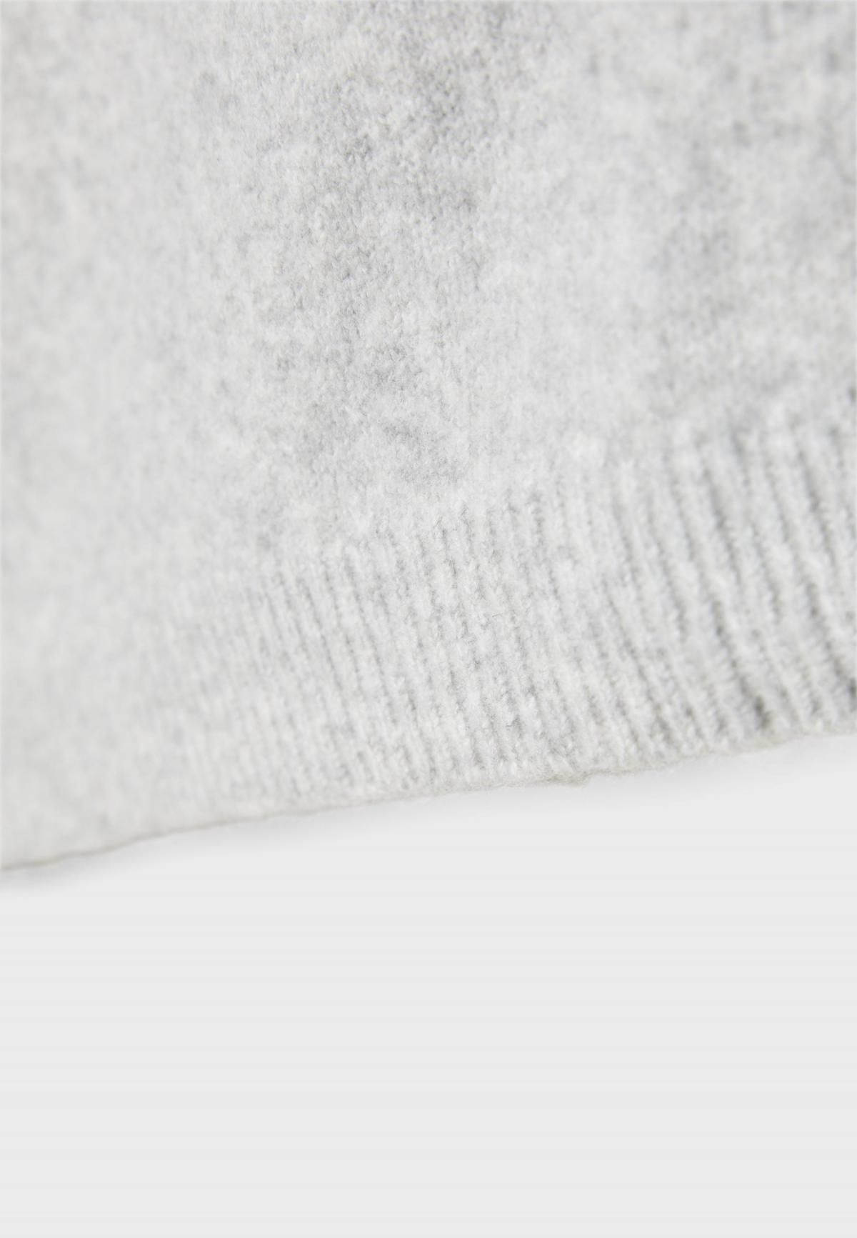 스트라디바리우스 어반 비대칭 라이트그레이 니트 스웨터 8537/650 GREY MELANGE - 상세 이미지 2