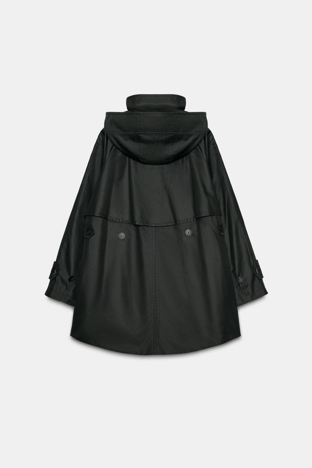 자라 테크니컬 하이넥 후드 파카 0518/247 ANTHRACITE GREY - 상세 이미지 5