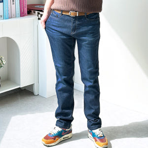 남자 기모 청바지 겨울 데님팬츠 융털 빅사이즈 바지 착용 후기 | 사이즈/핏 총정리 - 상품 이미지 3