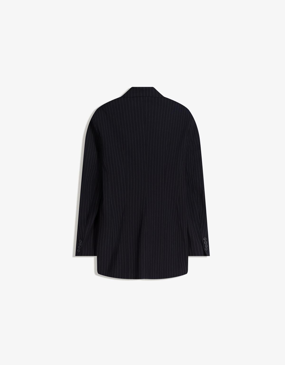 버쉬카 클래식 테일러드 스트라이프 사이드 버튼 블레이저 6541/710 NAVY - 상세 이미지 2