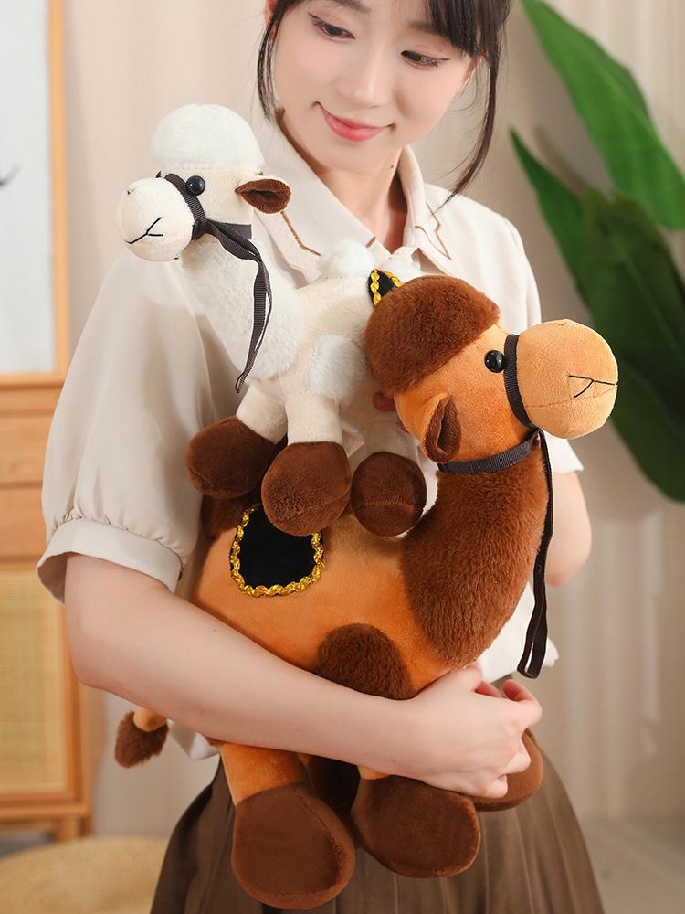 낙타 인형 귀여운 인테리어 이집트 장식 애착 동물 브라운 30cm - 상세 이미지 4