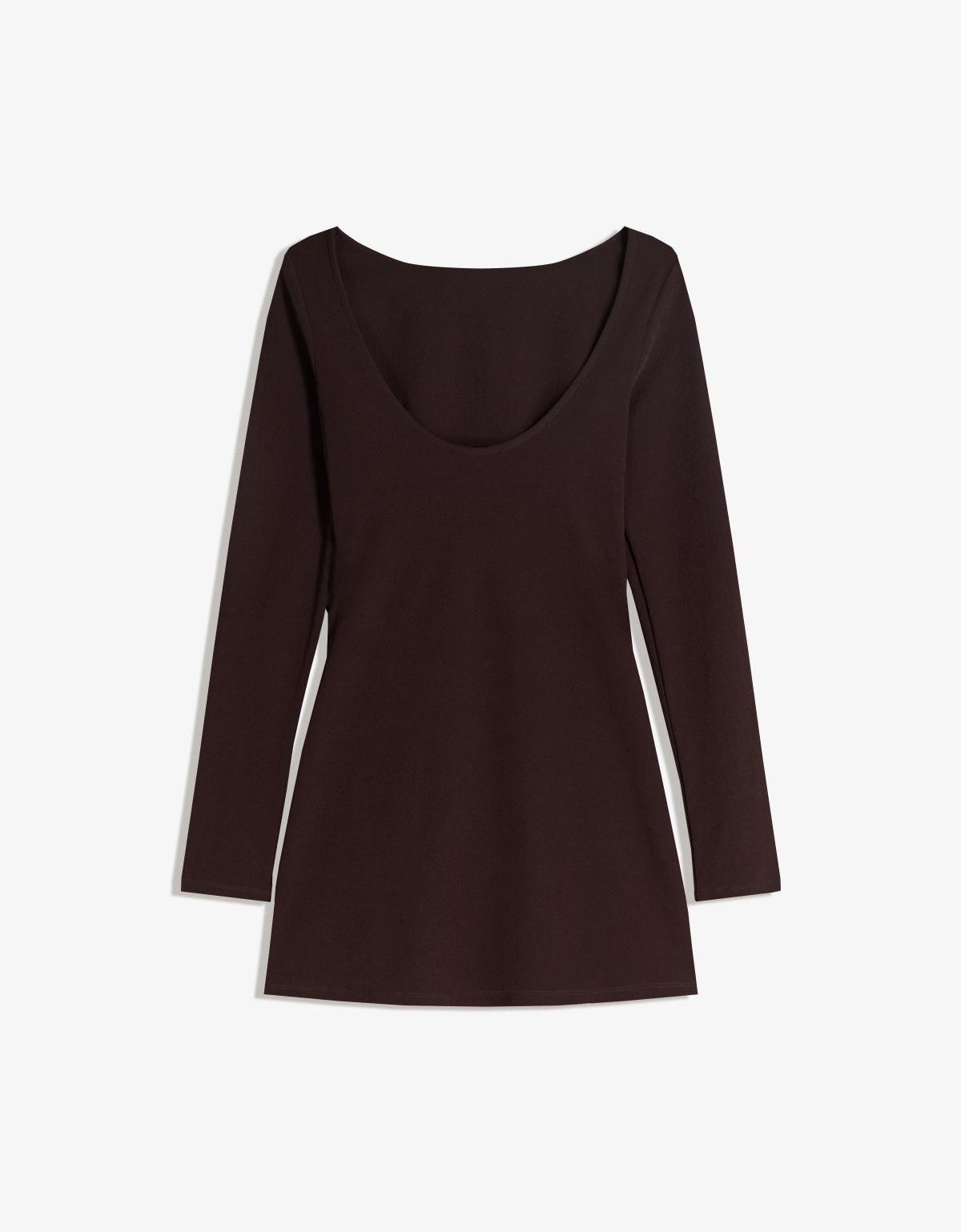 버쉬카 미니멀 벨트 미니 원피스 5607/173 BROWN - 상세 이미지 2