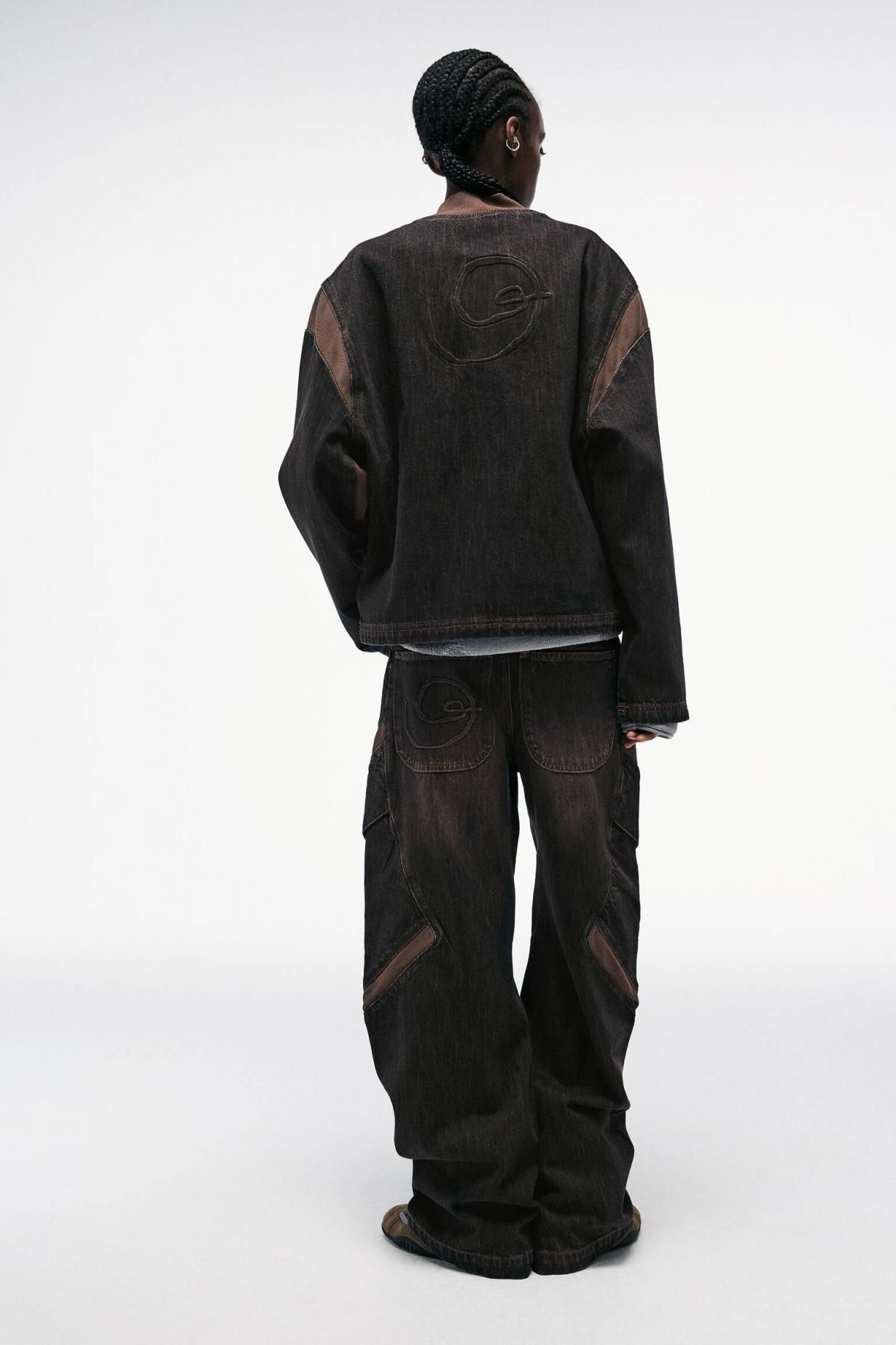 풀앤베어 Lueder 브라운 크롭 데님 재킷 7700/380 BROWN - 상세 이미지 2