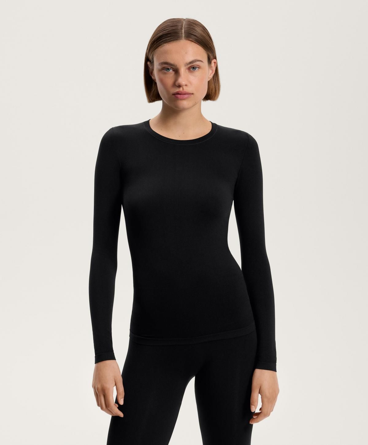 오이쇼 테크니컬 심리스 베이스레이어 긴팔 티셔츠 0216/396 BLACK - 상세 이미지 2