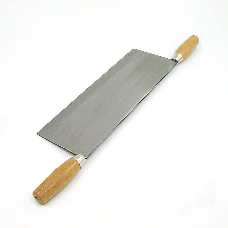 강정칼 양손칼 디저트 떡 나이프 블레이드 칼 브라우니 그레이 60도 이상 100mm - 상품 이미지