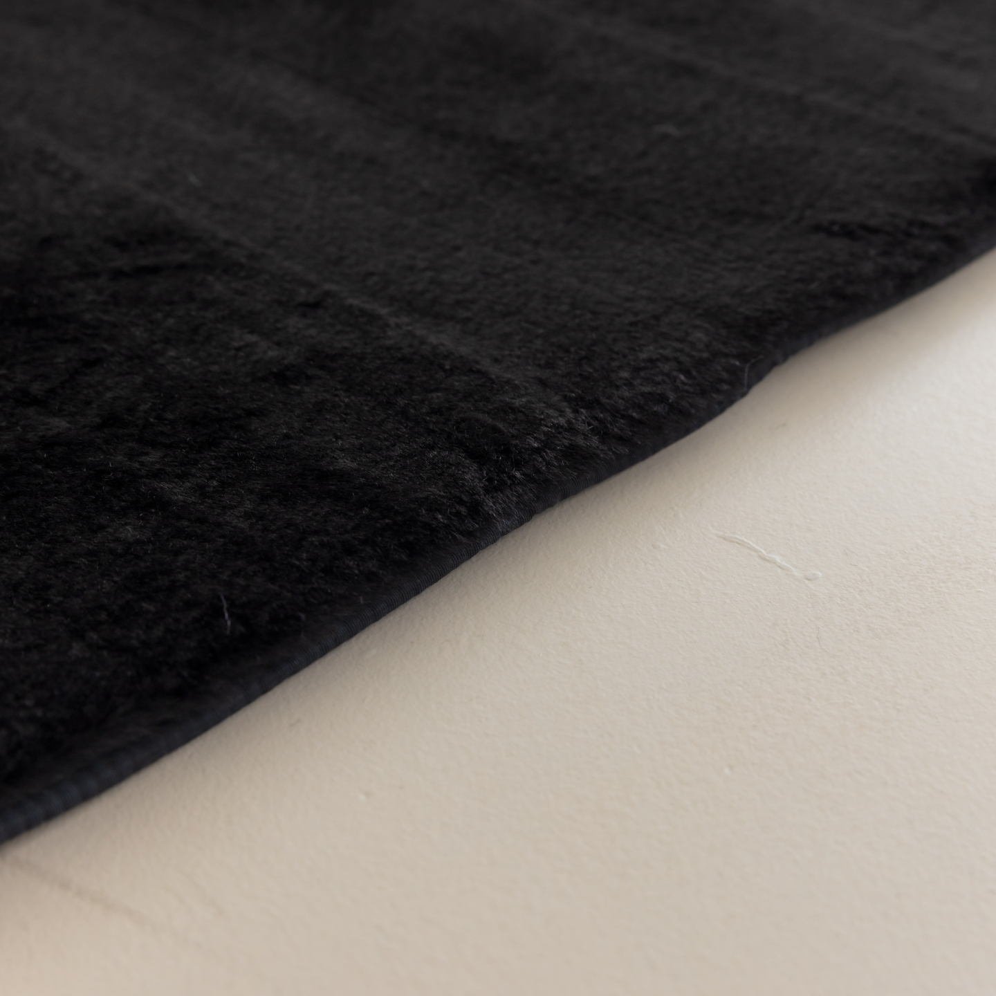 먼지없는 워셔블 장모 온감 러그 대형 거실 침실 원룸 에코퍼 블랙, 원형 100