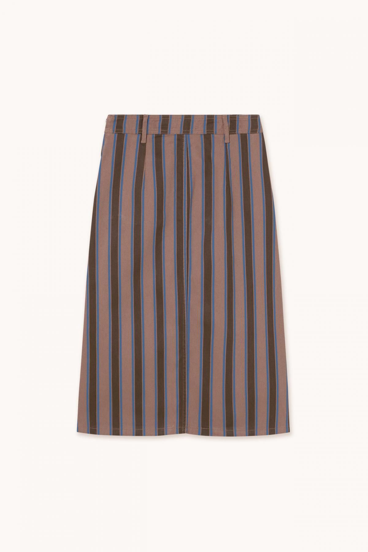 타이니코튼 모카 스트라이프 포켓 미디 스커트 AW25-647S37 ONE COLOR - 상세 이미지 2