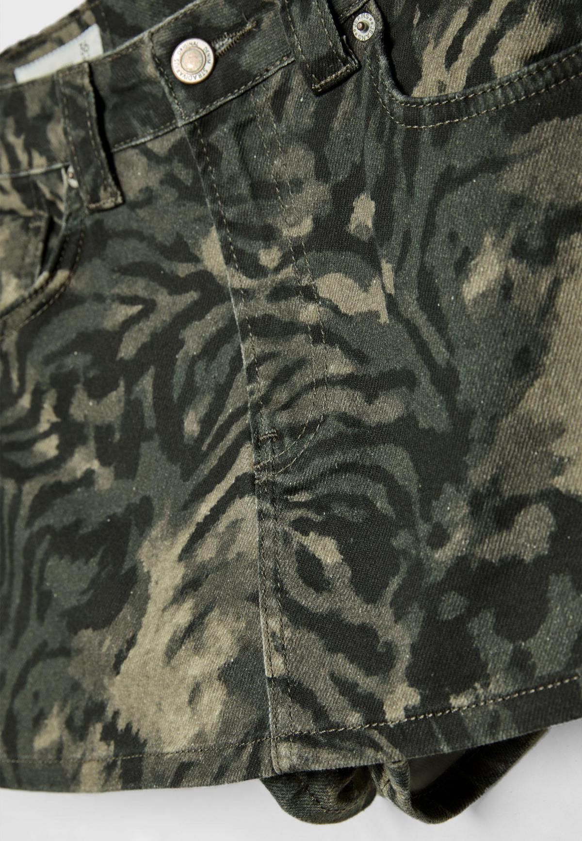 스트라디바리우스 카모플라주 프린트 테크니컬 스커트 팬츠 1283/981 KHAKI - 상세 이미지 2