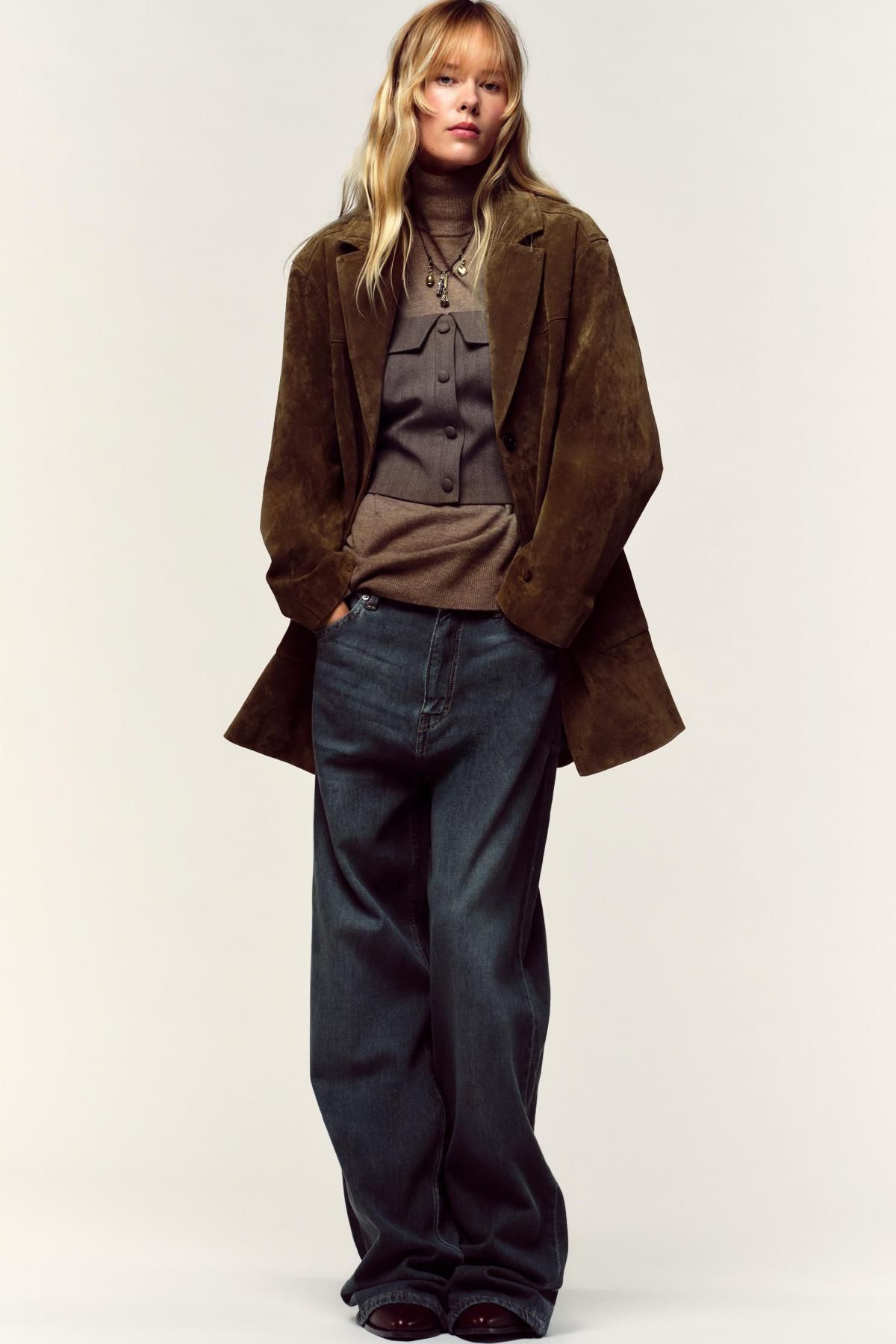 자라 모던 코르셋 스타일 뷔스티에 탑 4387/187 BROWN - 상세 이미지 2