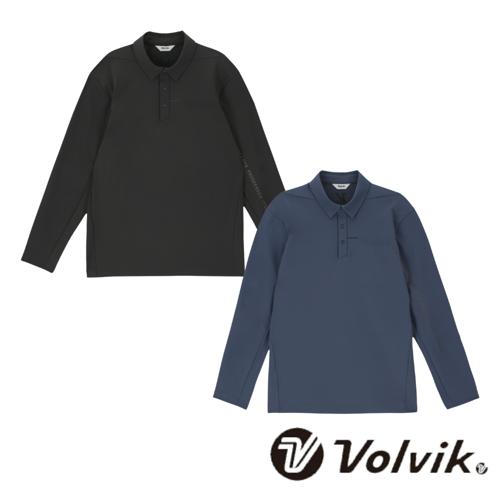 볼빅 골프웨어 남성골프웨어 남성골프티셔츠 간절기 긴팔 카라 긴팔티 상의 VMTSP901 - 상품 이미지