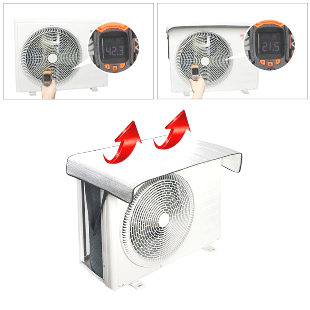 에어컨 실외기 커버 열차단 과열방지 안전 보호막 - 상품 이미지