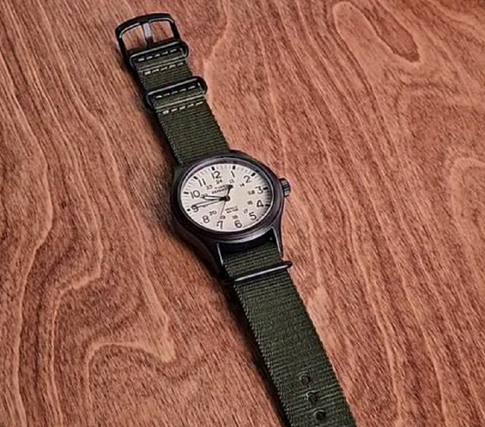 타이맥스 익스페디션 남자 패브릭 손목시계 40mm 스카우트 필드 방수 시계 그린 - 상세 이미지 2