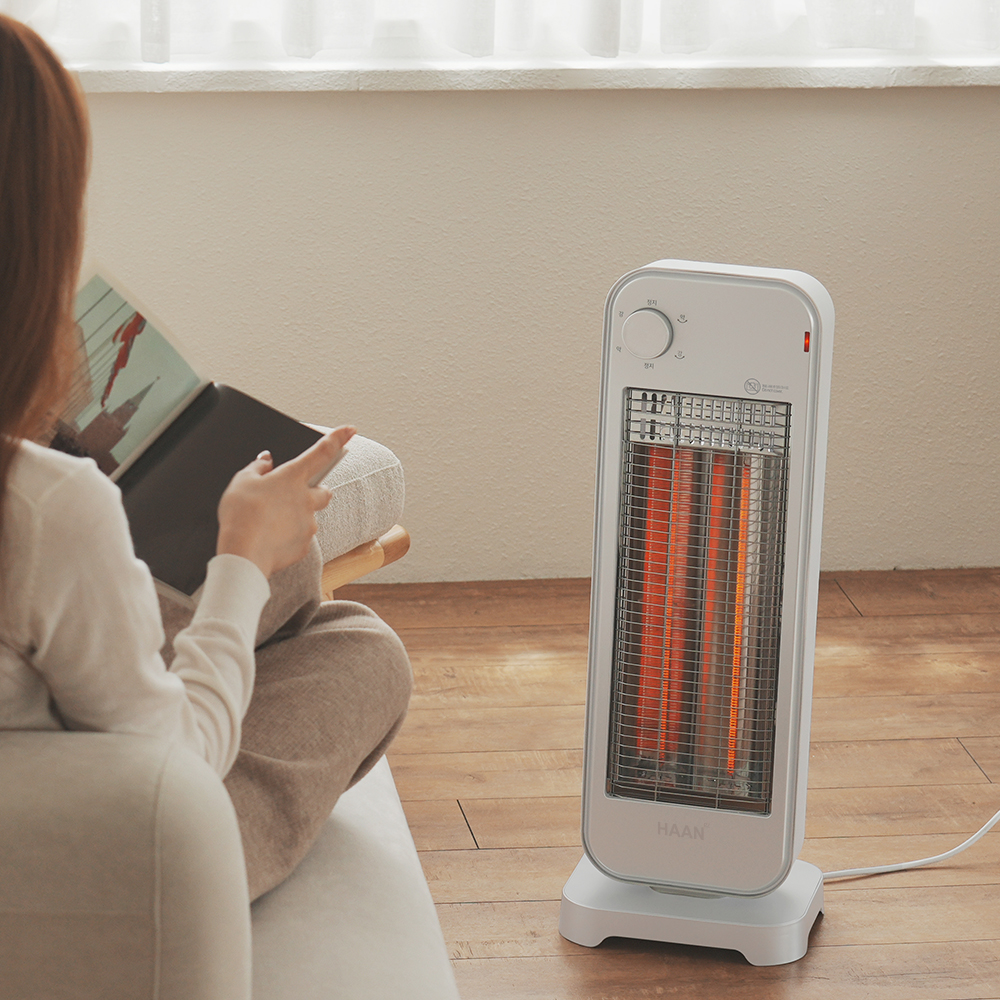 사무실 카본히터 전기난로 히터 온열기 난방기 전기스토브 Q3500 화이트