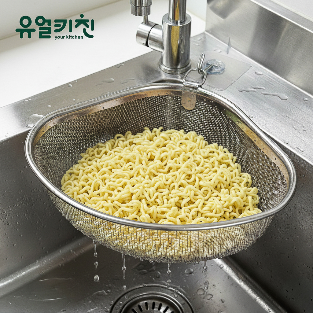 유얼키친 싱크대 음식물 거름망 스텐 거름망 음쓰망 - 상세 이미지 2