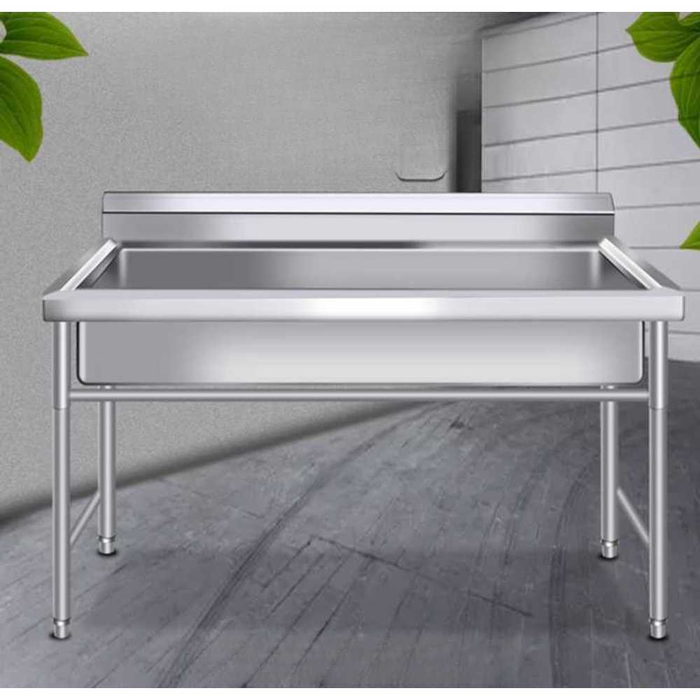 스텐 대형 개수대 싱크대 주방 식당 업소용 설거지 1200x600x800mm - 상세 이미지 4