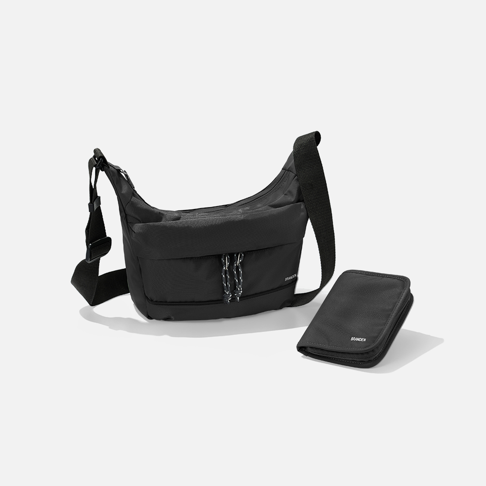 브랜든 세이프 세트 바디백 S+월렛백 도난방지 가방