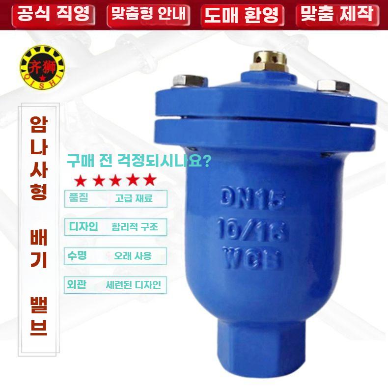 가스식 방지기 진동방지 체크 피스톤 수격 나사식배기밸브 - 상세 이미지 2