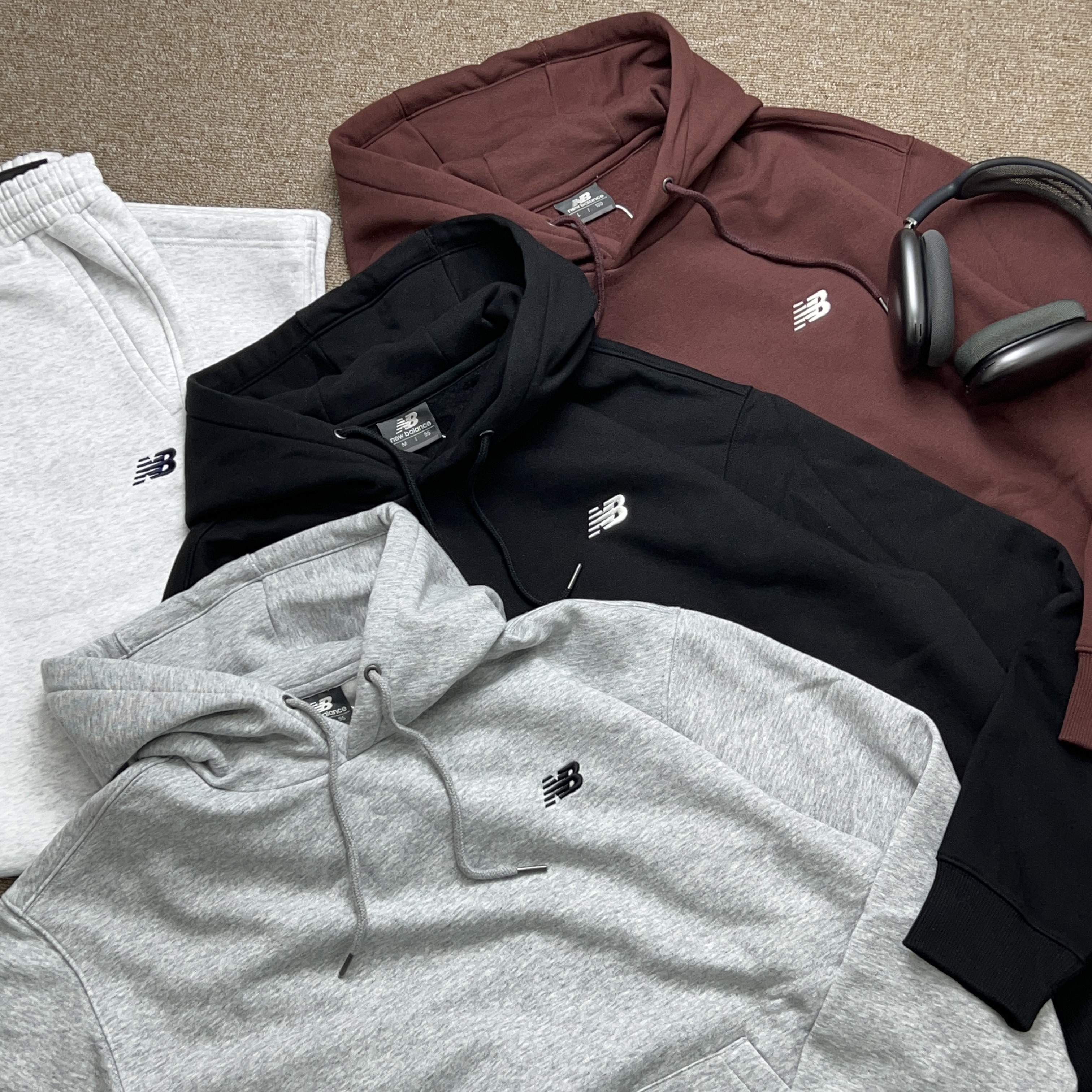 뉴발란스 후드티 USA 타이거 프린팅 기모 - 상품 이미지