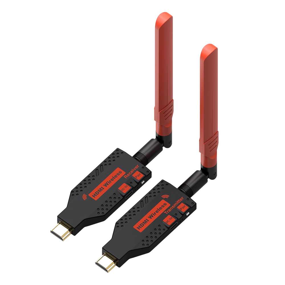 프로젝터 무선 HDMI 송수신기 고속 전송 가정 영화관 50m 송신기+수신기(기본) - 상세 이미지 2