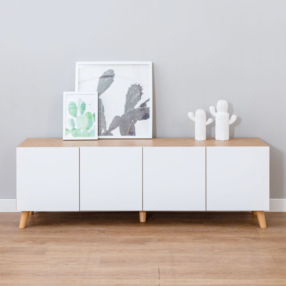 부기 거실장 높은 수납 티비다이 1600