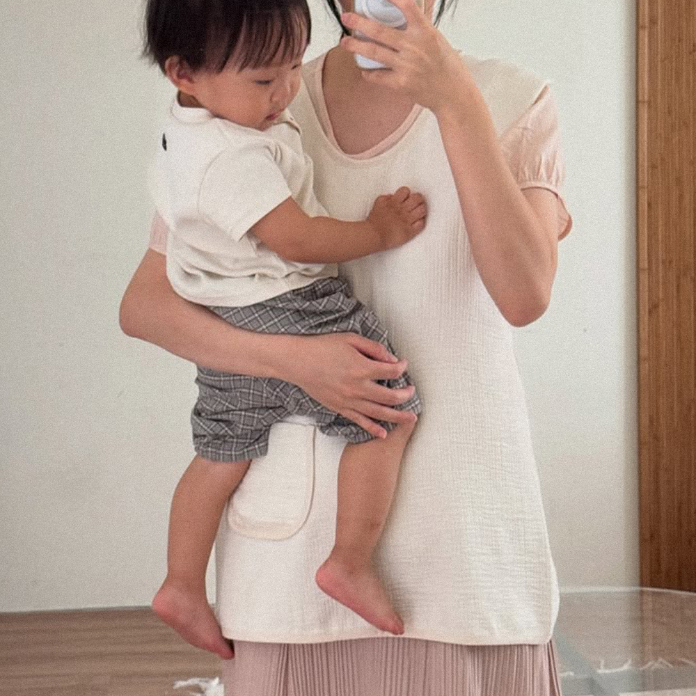 [베이비소풍] 엄마 턱받이 시그니처 노블 포켓 올데이핏 / 앞치마 침받이 수유 트림 패드