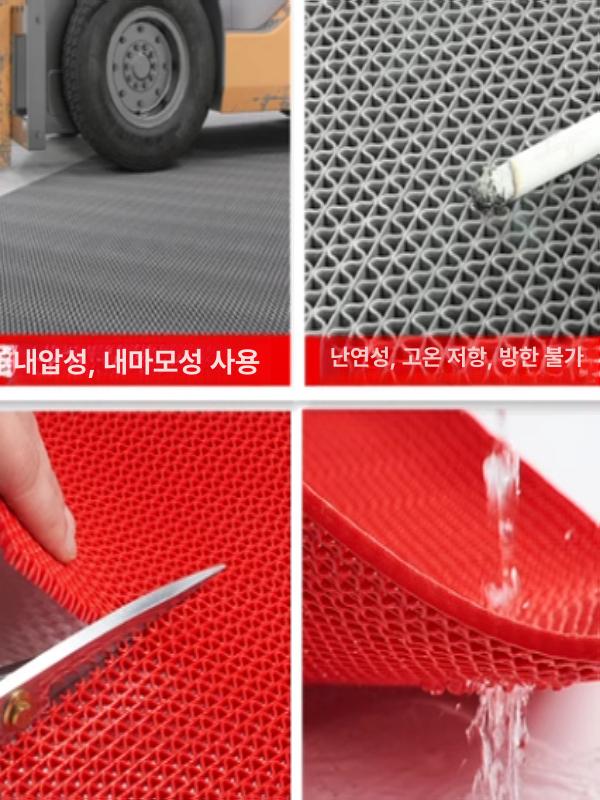 수영장매트 수영장 바닥 미끄럼 매트 방지 내마모 두꺼운 5.5mm 레드 120cmx200cm - 상세 이미지 4