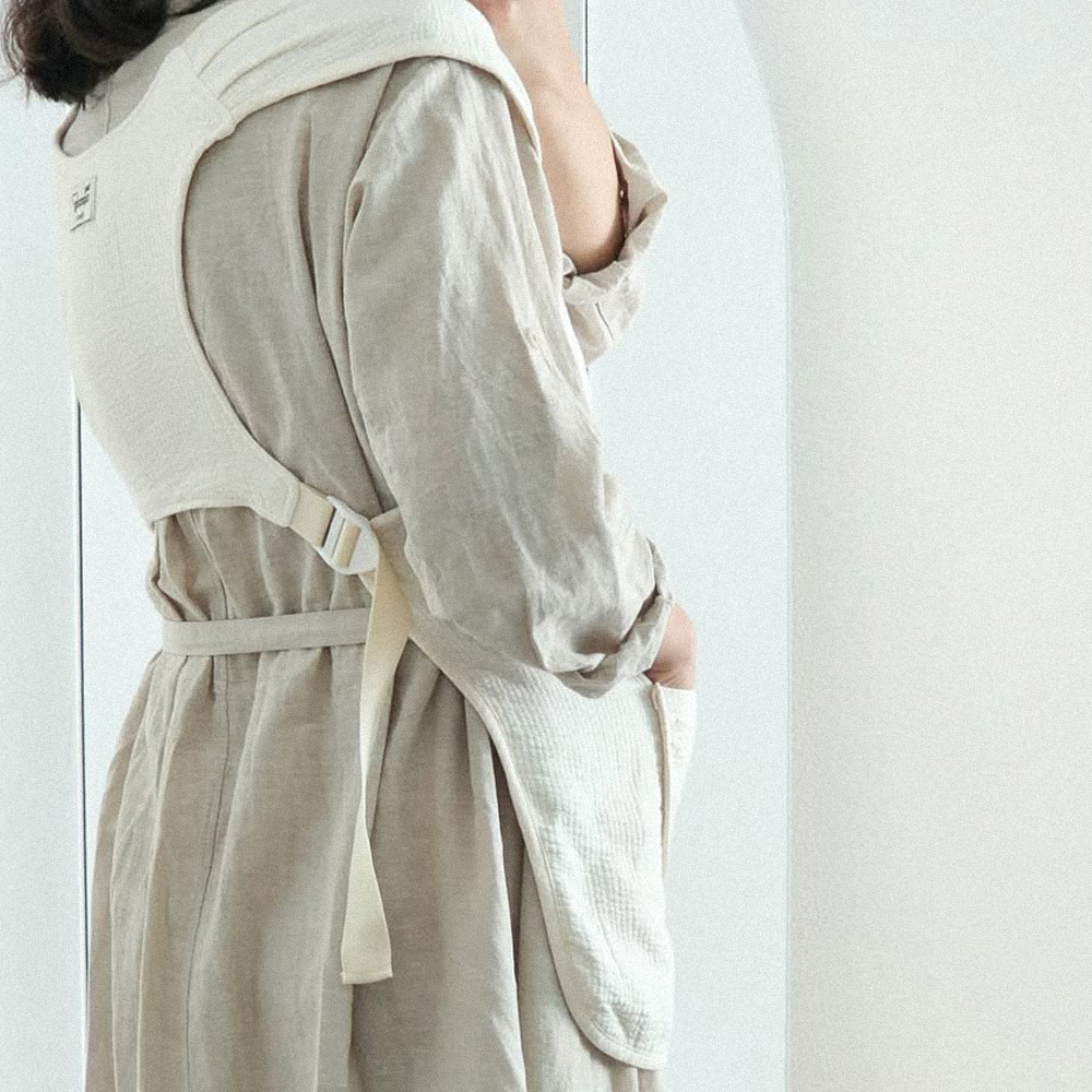 [베이비소풍] 엄마 턱받이 시그니처 노블 포켓 올데이핏 / 앞치마 침받이 수유 트림 패드