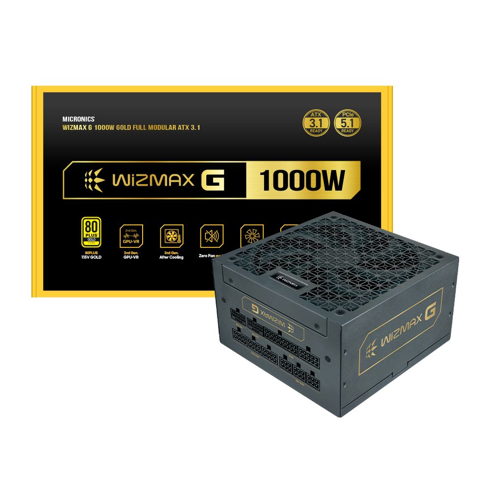 마이크로닉스 WIZMAX G-1000W 80PLUS골드 ATX 3.1 PC 파워 - 메인 이미지