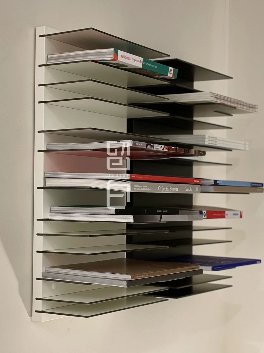 인테리어 벽선반 책장 페이퍼백 월 선반 시스템 화이트 120x60cm 28kg - 상세 이미지 4
