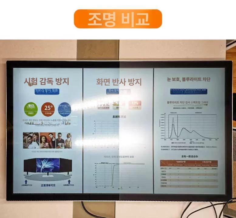 티비 빛반사방지 필름 고화질 빛반사 보안기 눈보호 맞춤 사이즈 고객 서비스 문의 Zheyue - 상세 이미지 3