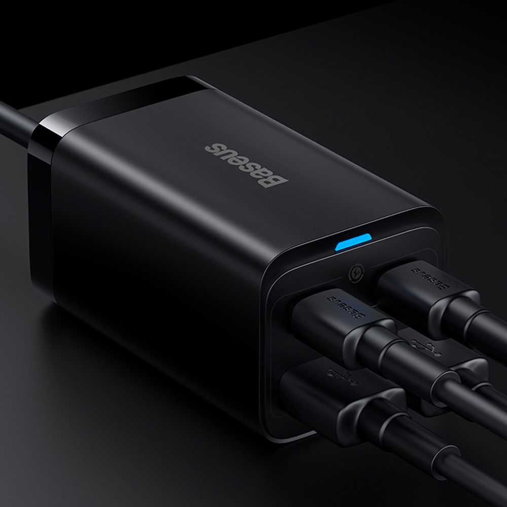 베이스어스 멀티 충전기 초고속 4포트 USB 고속충전기 65W GaN3 Pro 2C+2U (1m)