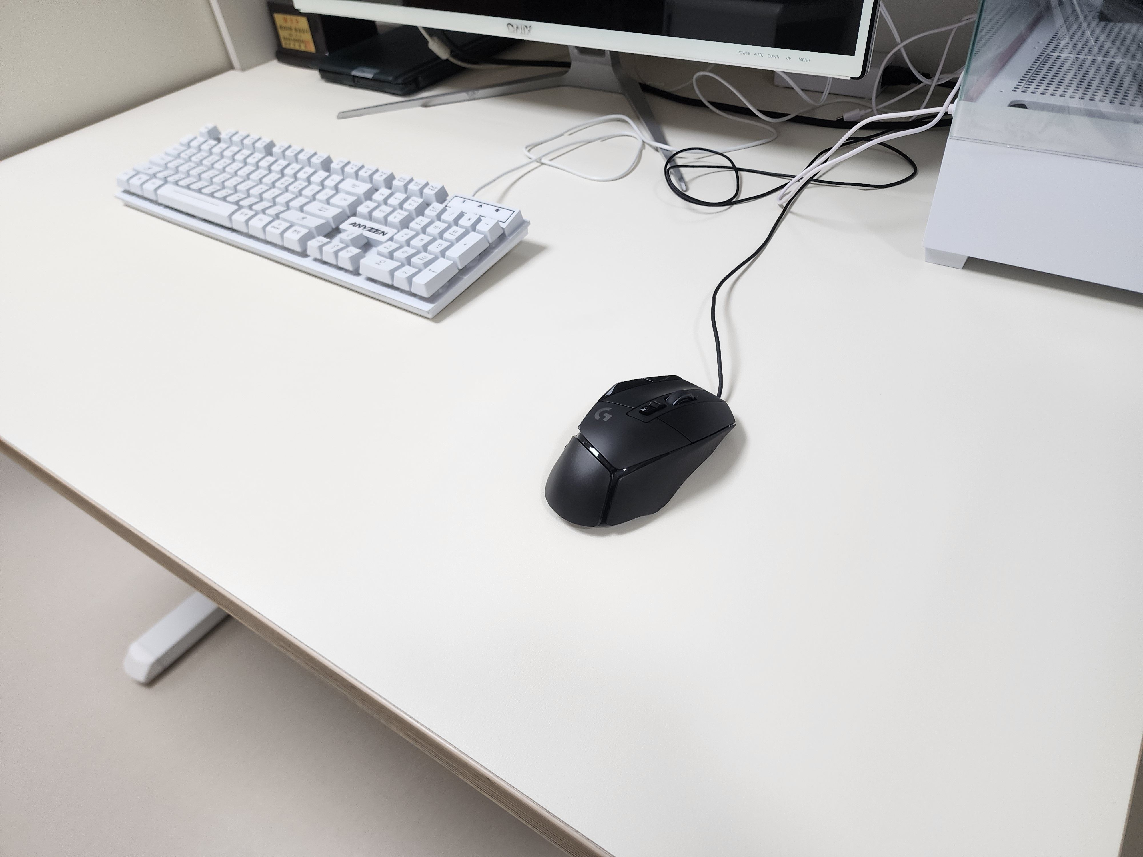 호환 꼬꼬미 방수 가죽 데스크매트 데스커책상 모션데스크 스마트형 1200x600 화이트 이미지 3