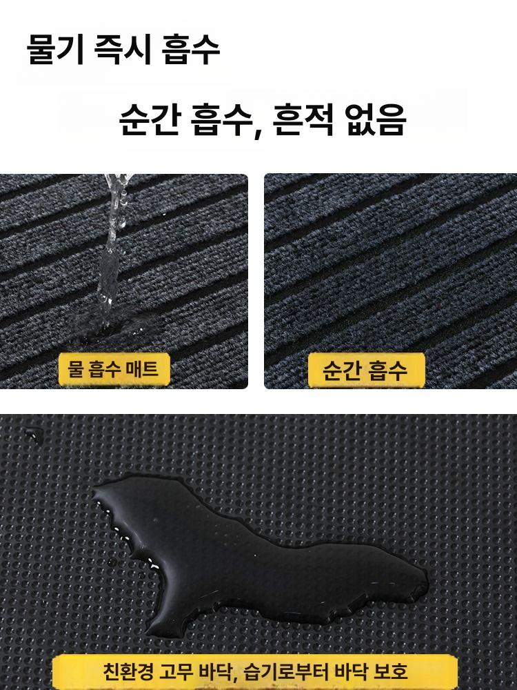 호텔입구 카페트 거실 복도 미끄럼방지 와이드매장 카펫 먼지닦이 발바닥 와이드 스트라이프 레드 60x120cm - 상세 이미지 5