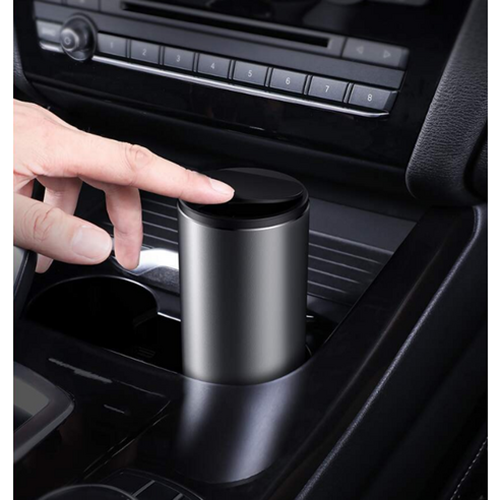 베이스어스 차량용 쓰레기통 자동차 휴지통 미니 공간활용 + 쓰레기봉투 30개입 (블랙)