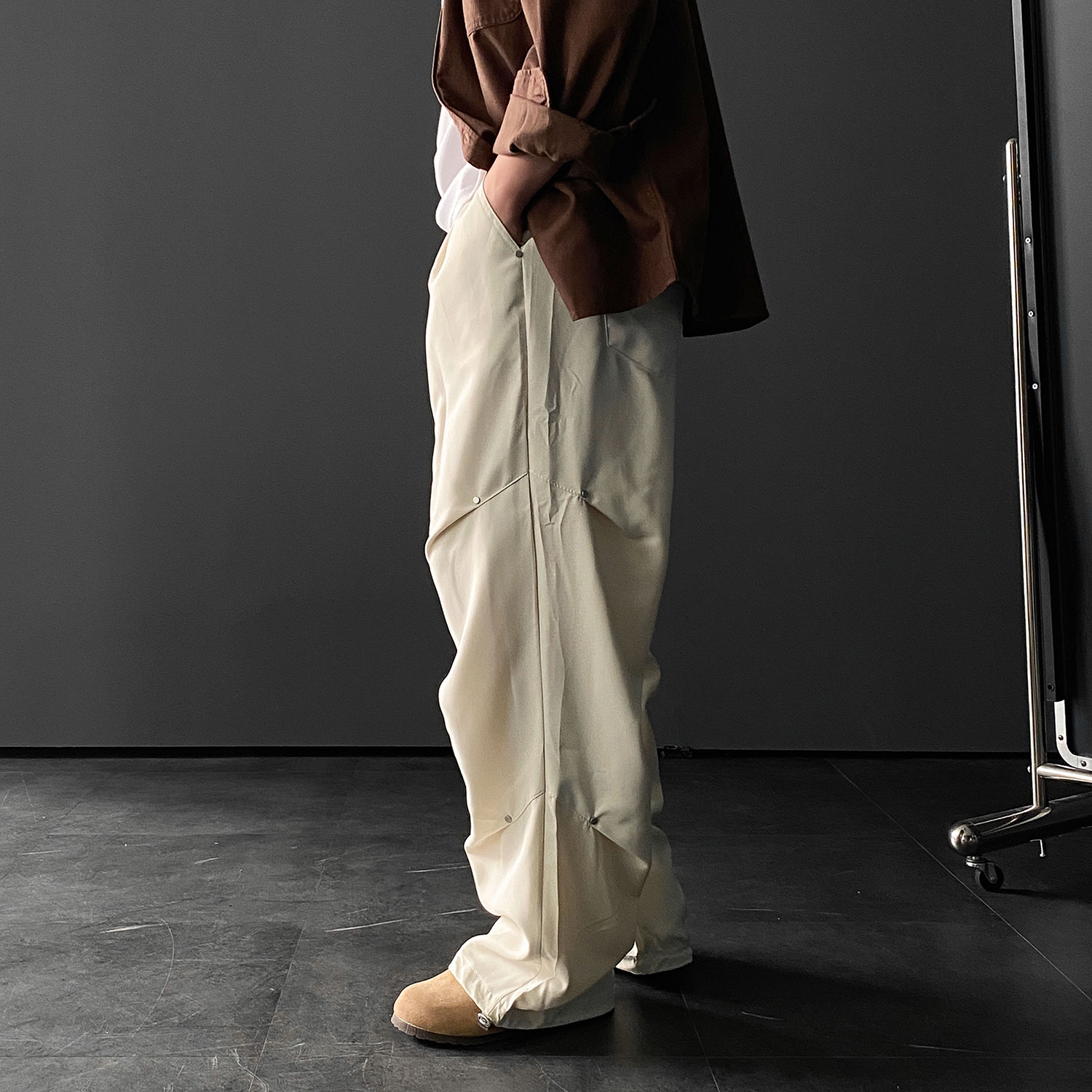 1+1 벌룬팬츠 파라슈트팬츠 통큰바지 남자와이드바지 - 상세 이미지 4