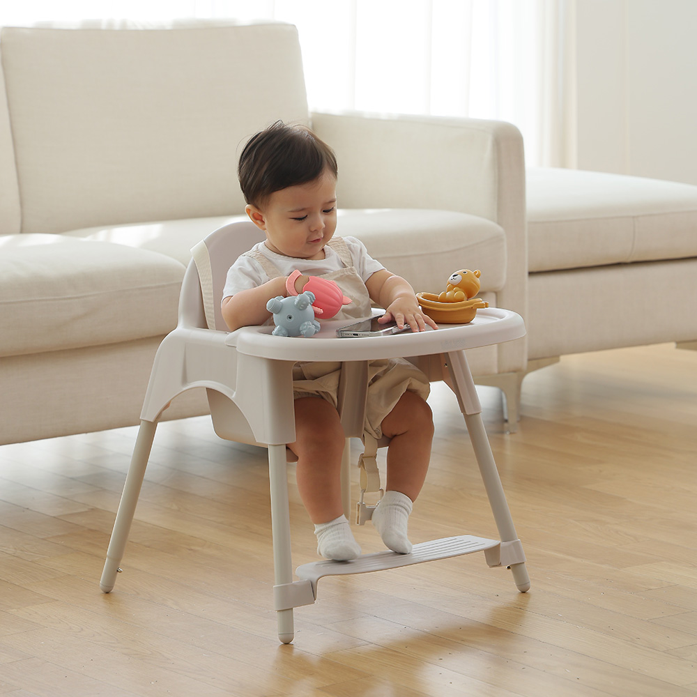 라비베베 유아 라이트 하이체어 높이조절 휴대용 식탁의자 이유식