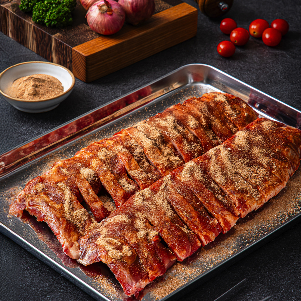립스터 숙성 시즈닝 쪽갈비 등갈비 캠핑 바베큐 홈파티 야식 술안주 숯불바베큐맛, 550g, 1개 - 상세 이미지 2