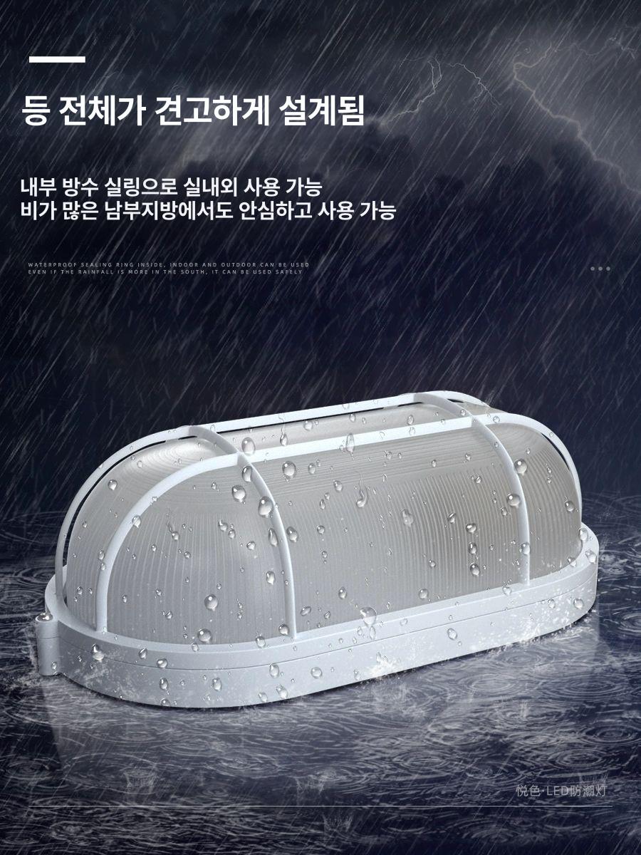 사우나 방수 벽등 야외 방폭 안전조명 원형 램프 습식 소형 원형 전구없음 - 상세 이미지 3