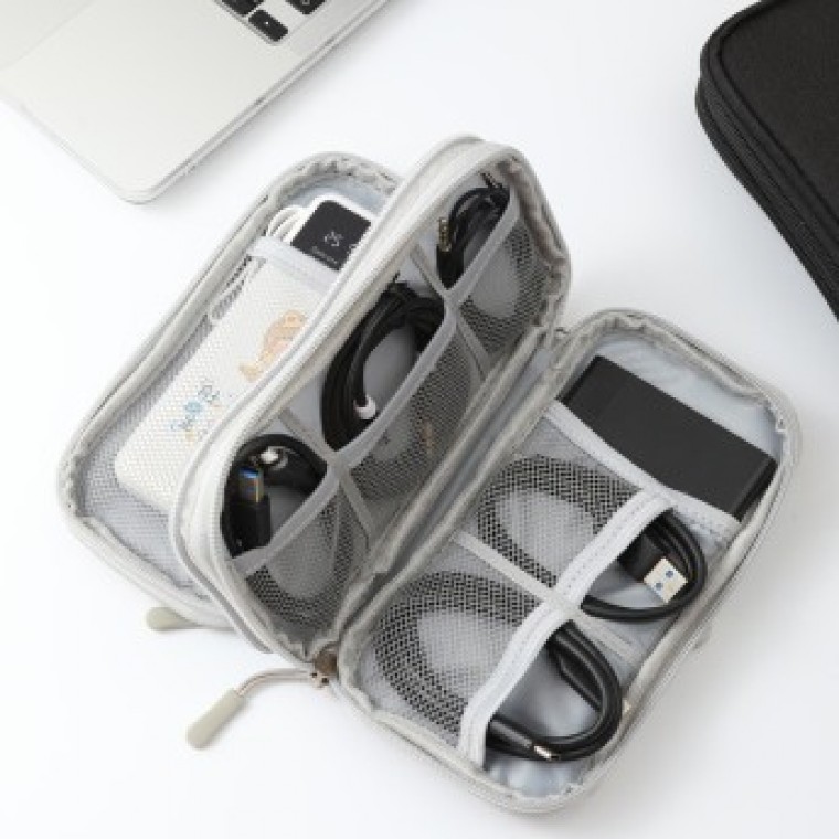 충격흡수 캐리어정리 USB파우치 - 상품 이미지