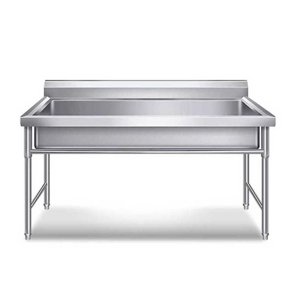스텐 대형 개수대 싱크대 주방 식당 업소용 설거지 1200x600x800mm - 상품 이미지